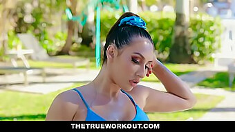 Davina Davis, A Curvy Beauty, Gets Oiled And Fucked By Her Trainer After A Workout