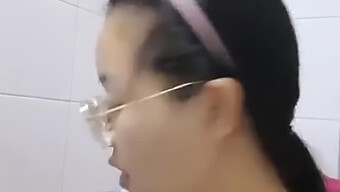 Authentic Homemade Video Featuring Asian Woman In Bathroom