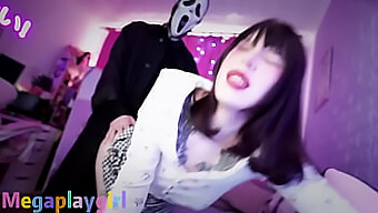 Teen Cosplayer Gets Her Small Tits And Pussy Pounded By Ghostface