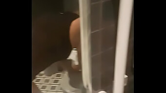 Public Restroom Encounter With Anal Sex From Behind