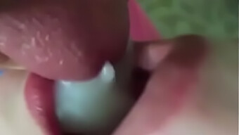 Cumshot In Mouth: A Redheaded Babe'S Oral Pleasure