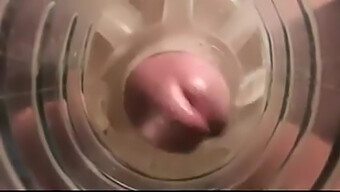 Man Reaches Climax With Webcam And Masturbation Toy