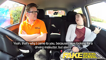 School Of Fakes: Novice'S Tight Pussy Gets Stretched In Driving School