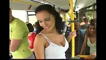 Busty MILF Laura Lion's voyeuristic experience on a bus