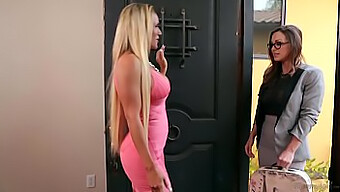 Kate England Walks In On Her Stepmom And Teachers Having A Threesome