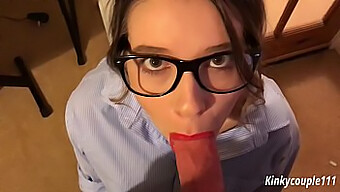 A nerdy office worker is threatened with exposure unless they perform oral sex - kinkycouple111