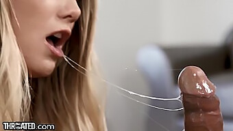 Pov Blowjob With Aj Applegate'S Sloppy And Messy Throat Fucking