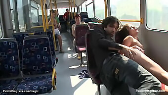 European Submissive Gets Dominated On A Public Bus