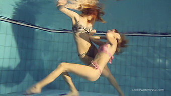 Duna And Nastya, Two Blonde Teens (18+), Engage In Passionate Lesbian Encounters Underwater