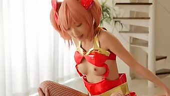 Cinderella-inspired cosplay sex with Japanese teen Jougasaki Mika