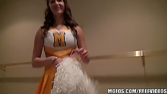 Holly, The Cheerleader, Displays Her Enthusiasm In This Mofos Video