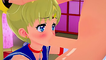 Sailor Moon Sensual Se Entrega A Sexo Hentai 3d Apaixonado Com Um Aluno Excitado